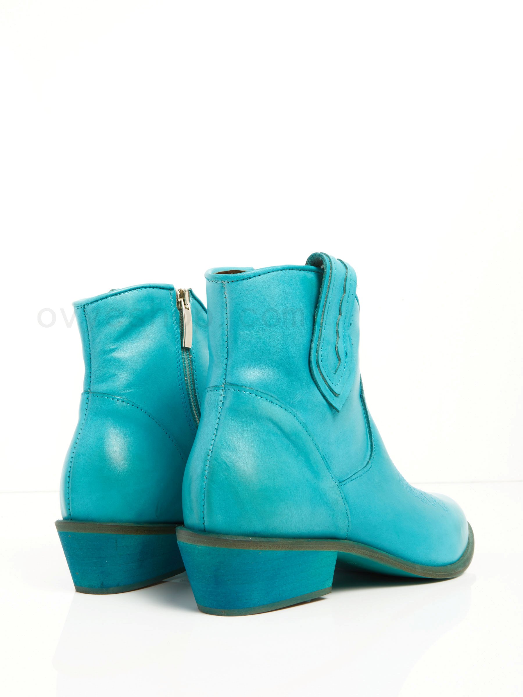 Acquistare Leather Cowboy Ankle Boots F0817885-0497